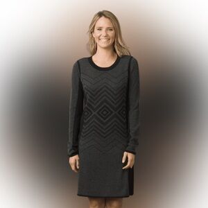 Prana Black Long Sleeve Dress